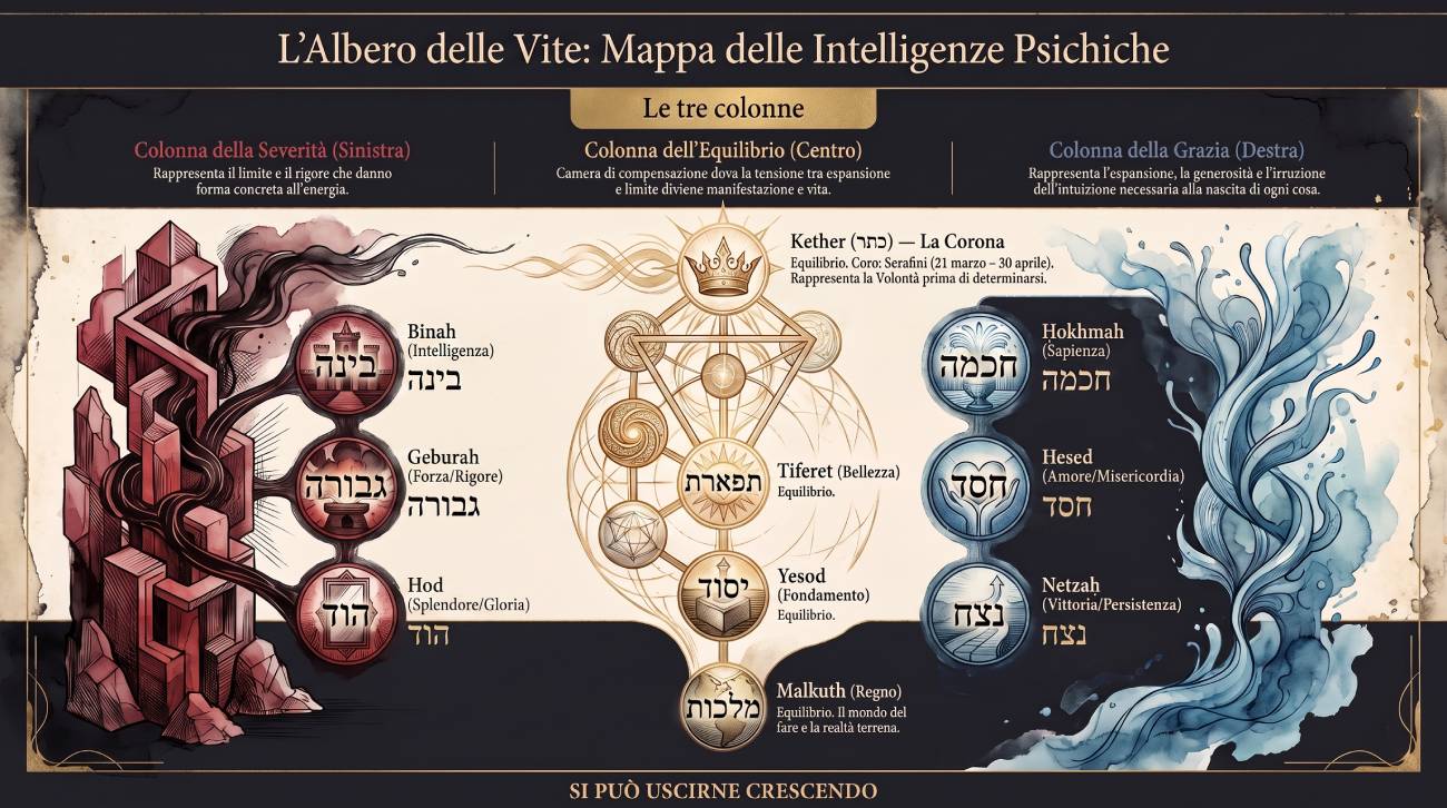 Le tre colonne dell’Albero delle Vite