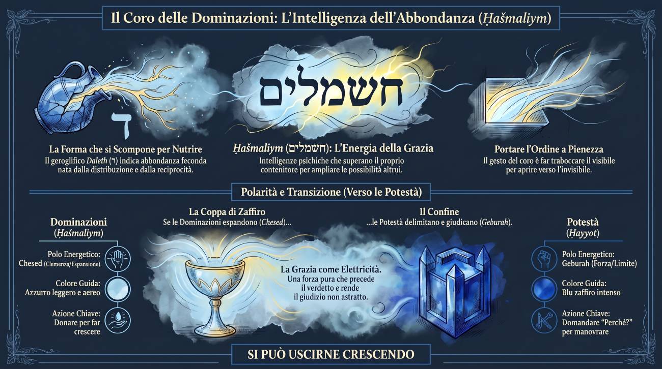 Doppia Lente coro delle Dominazioni: quattro sguardi sul coro.