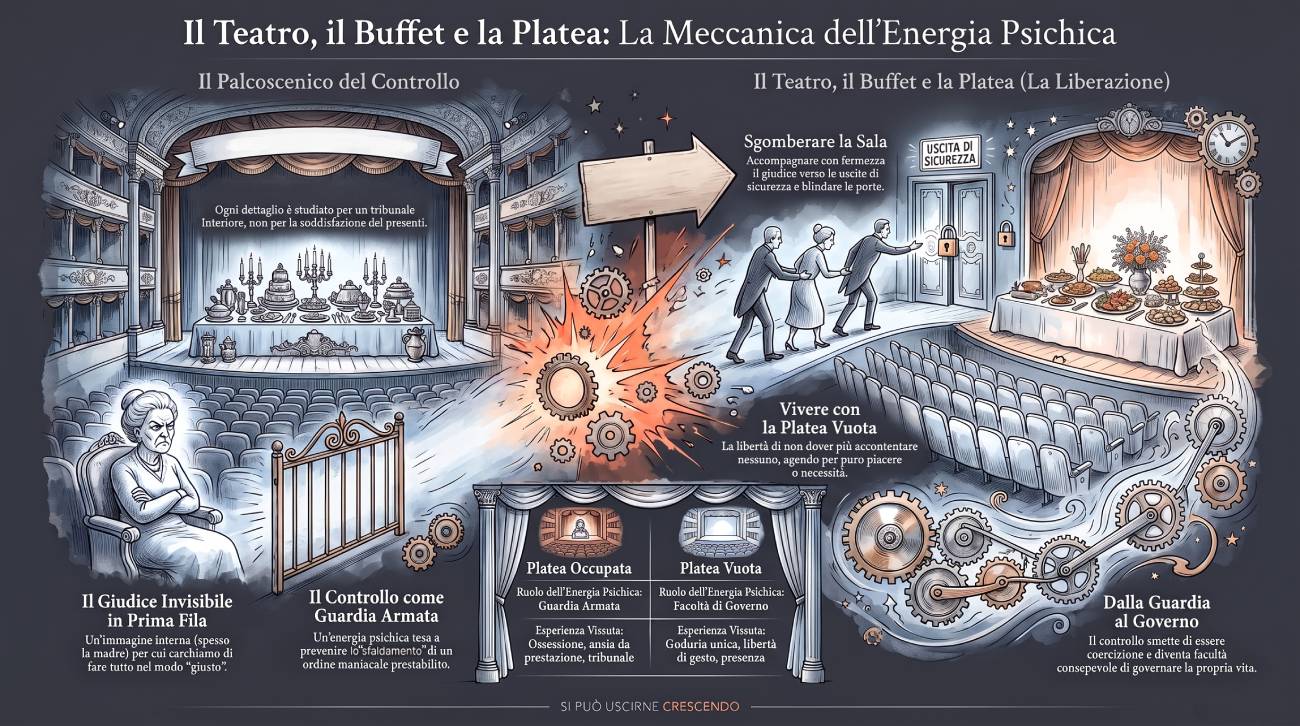 Il teatro, il buffet e la platea — serata del Corpus Sibaldianum del 9 luglio 2026.