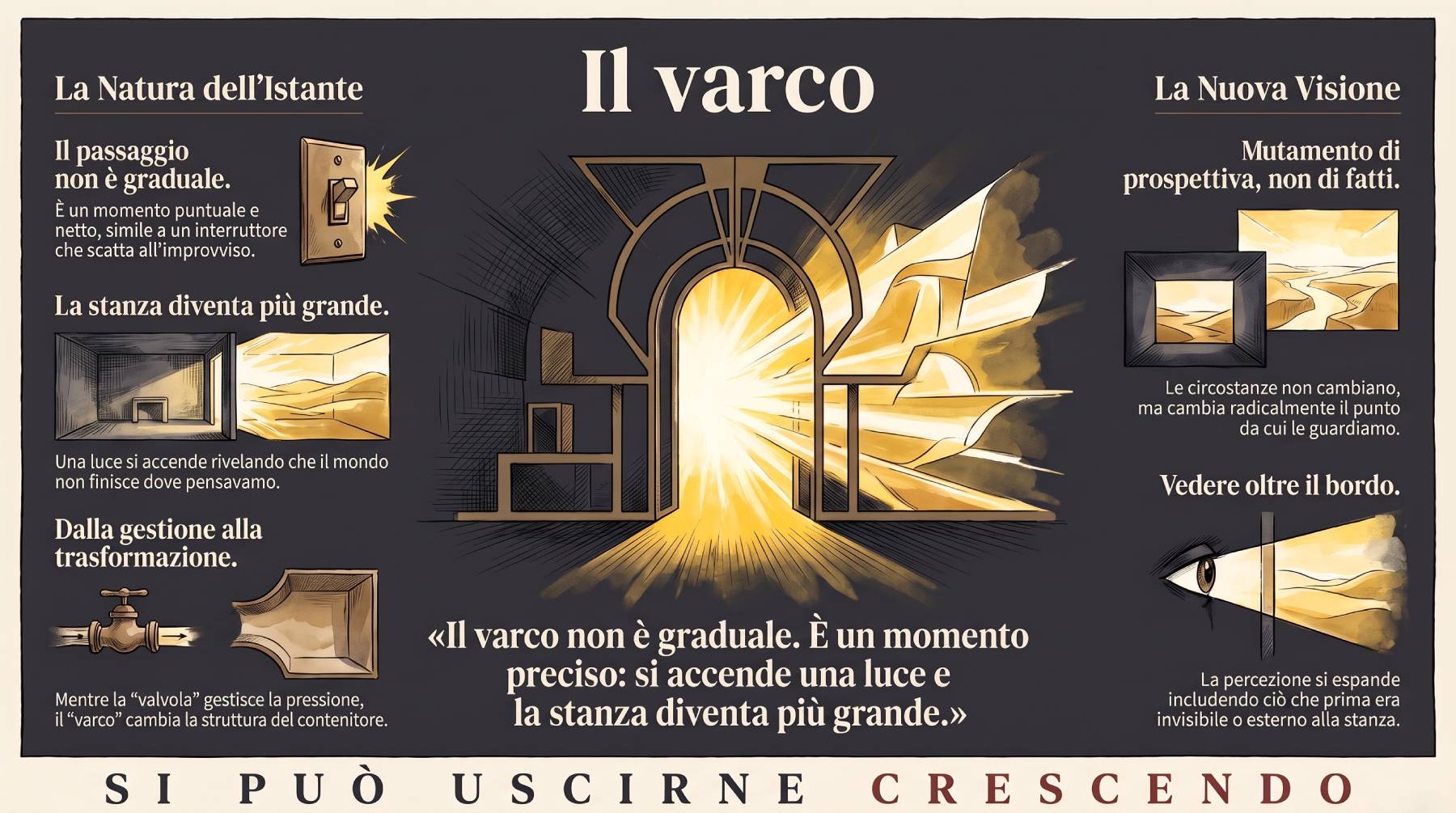 Il varco — serata del Corpus Sibaldianum del 27 agosto 2026.