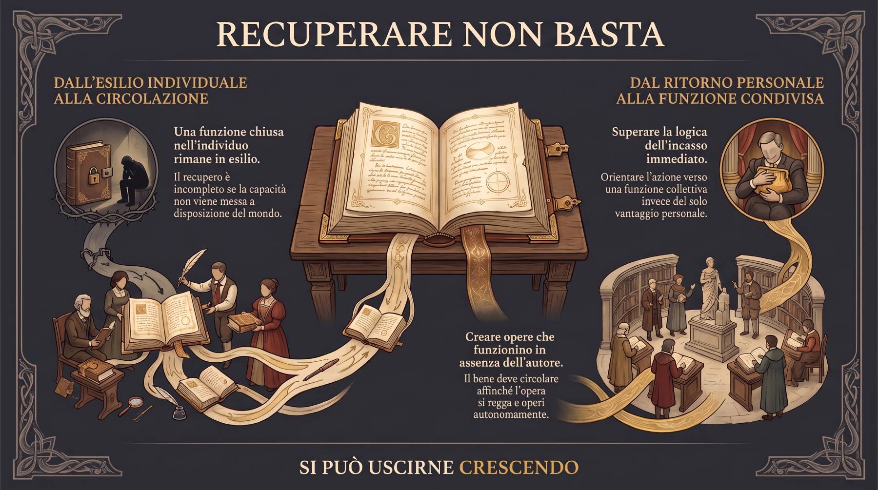 Recuperare non basta — serata del Corpus Sibaldianum del 24 settembre 2026.
