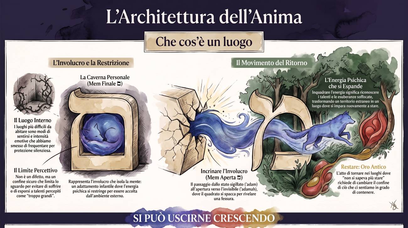 Illustrazione Parte I — La Mem finale e la Mem aperta: l'involucro che si incrina.
