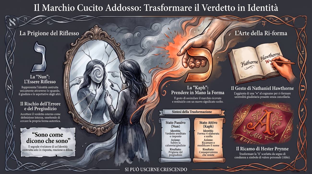 Infografica Parte I # 21 NeLKaʼeL: il marchio cucito addosso e la coscienza che resiste.
