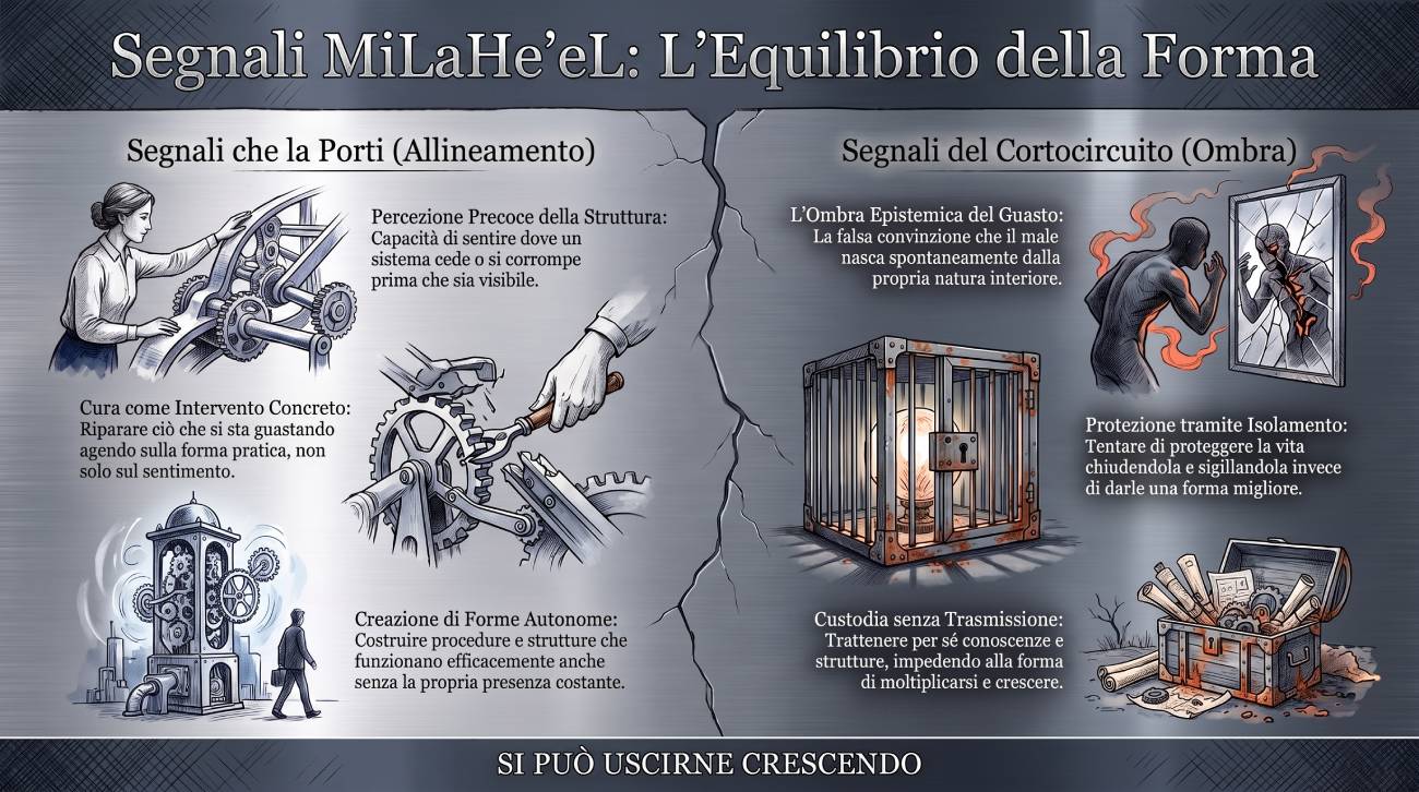 Infografica Segnali #23 MiLaHeʼeL: segnali che la porti e segnali del cortocircuito.