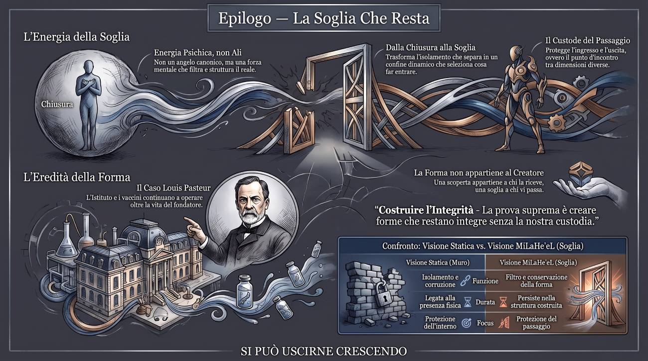 Infografica Epilogo #23 MiLaHeʼeL: la soglia che resta.
