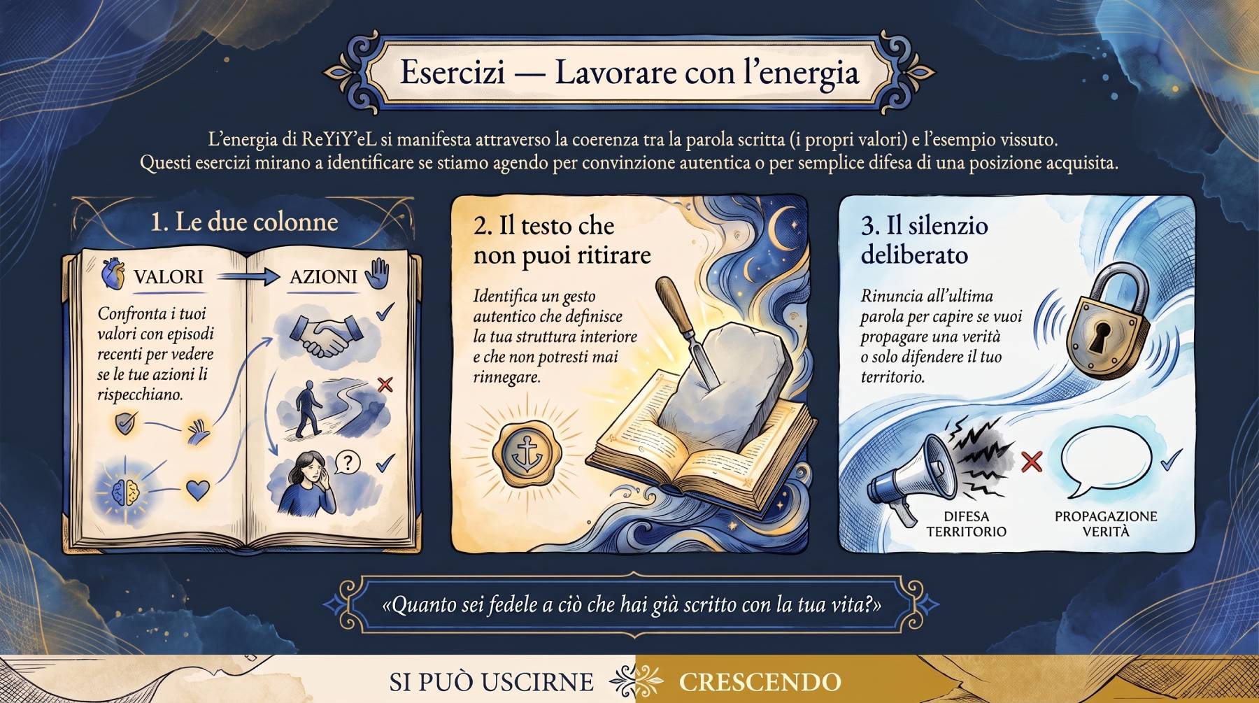 Esercizi — Lavorare con l'energia di ReYiYʼeL