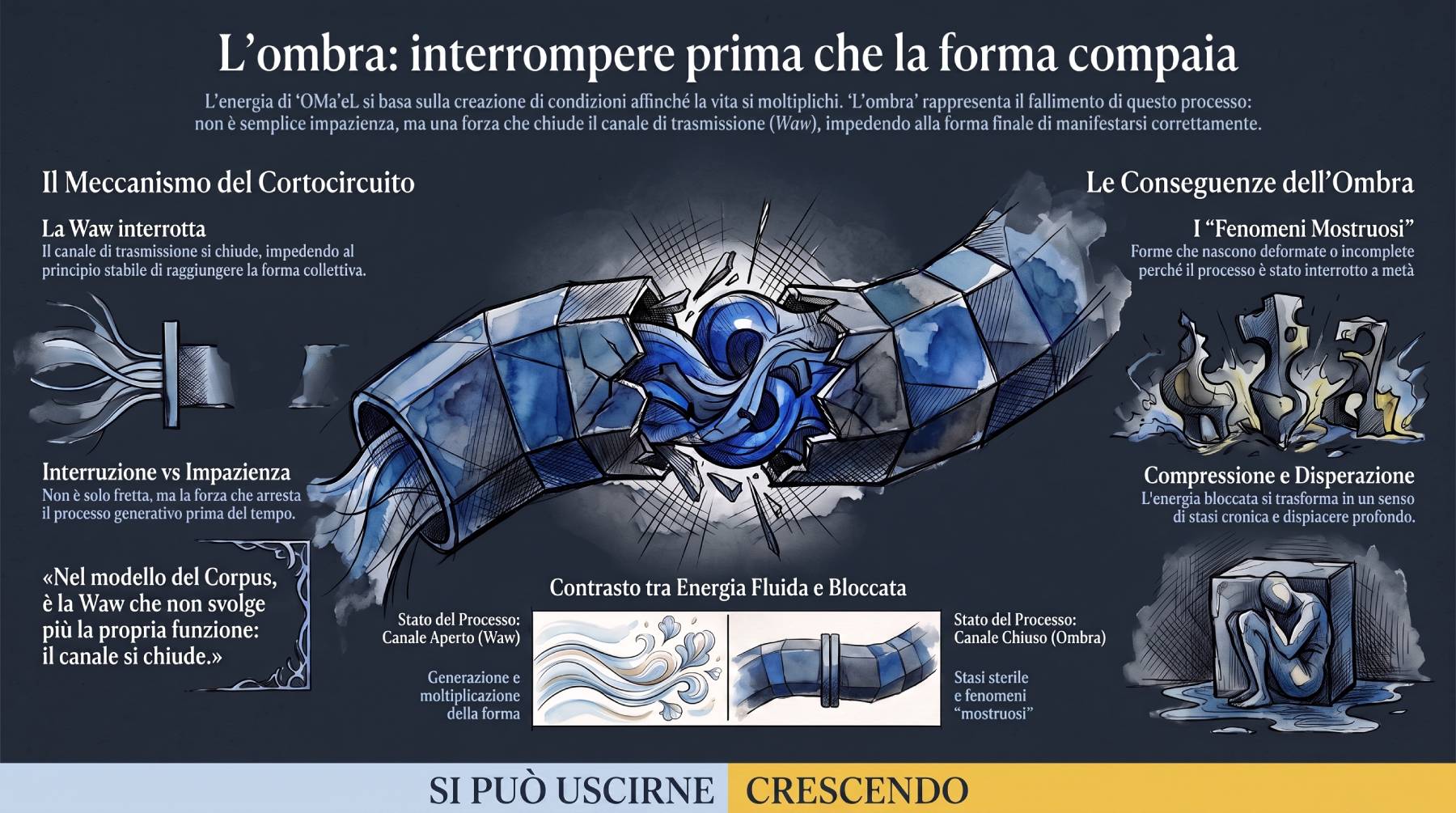L'ombra di ʼOMaʼeL: la compressione dell'energia generativa che non trova forma.