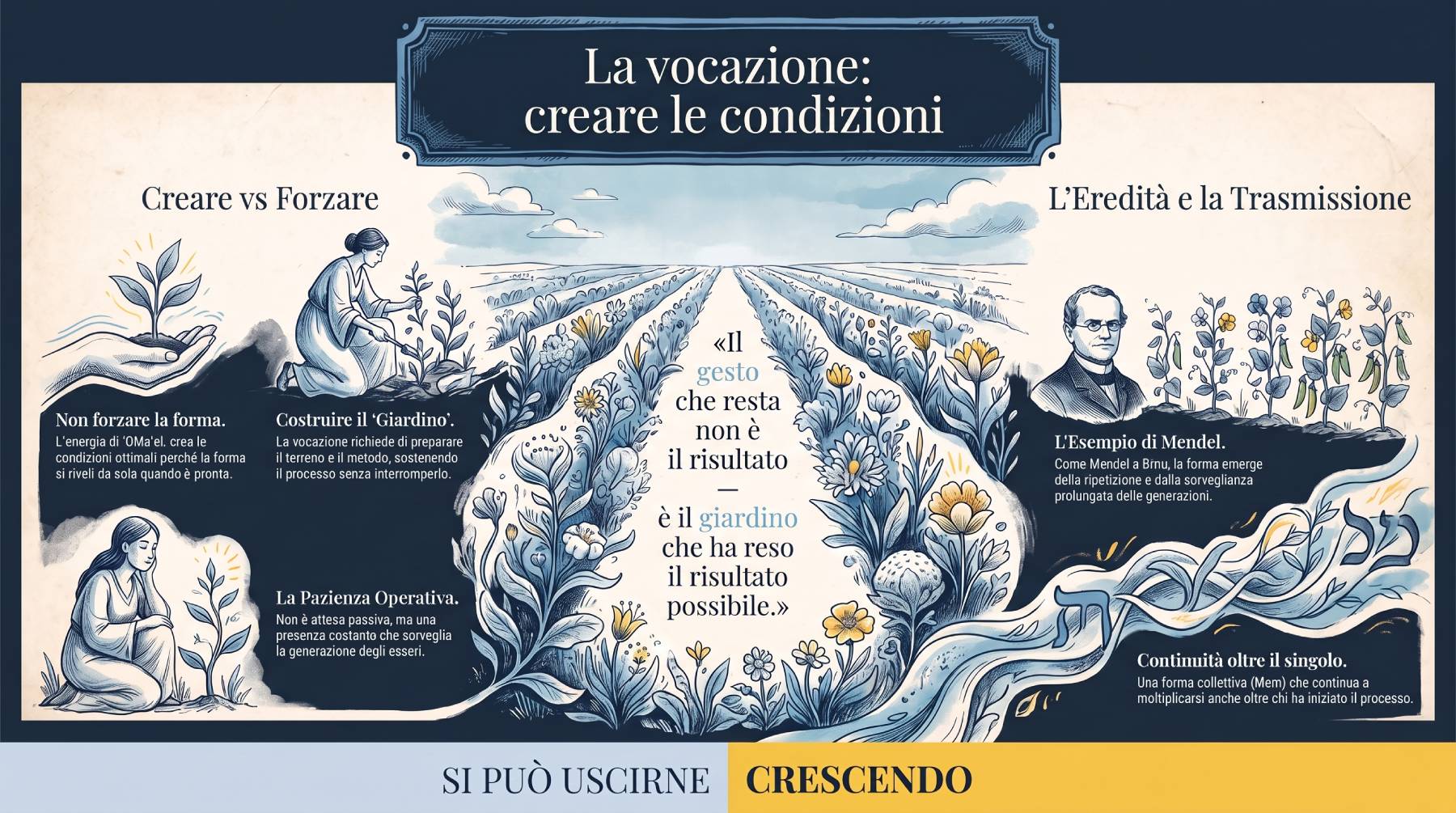 La vocazione di ʼOMaʼeL: il gesto che crea le condizioni perché la forma possa rivelarsi.
