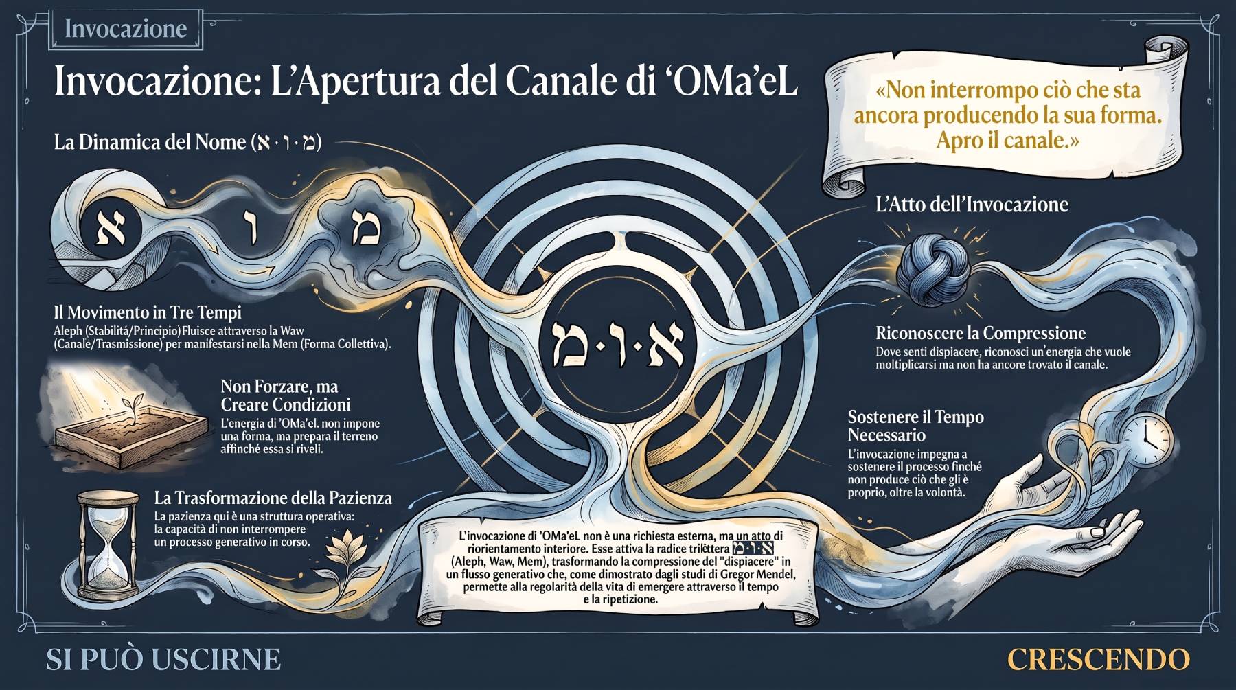 Invocazione di ʼOMaʼeL: riorientamento interiore verso la struttura generativa.