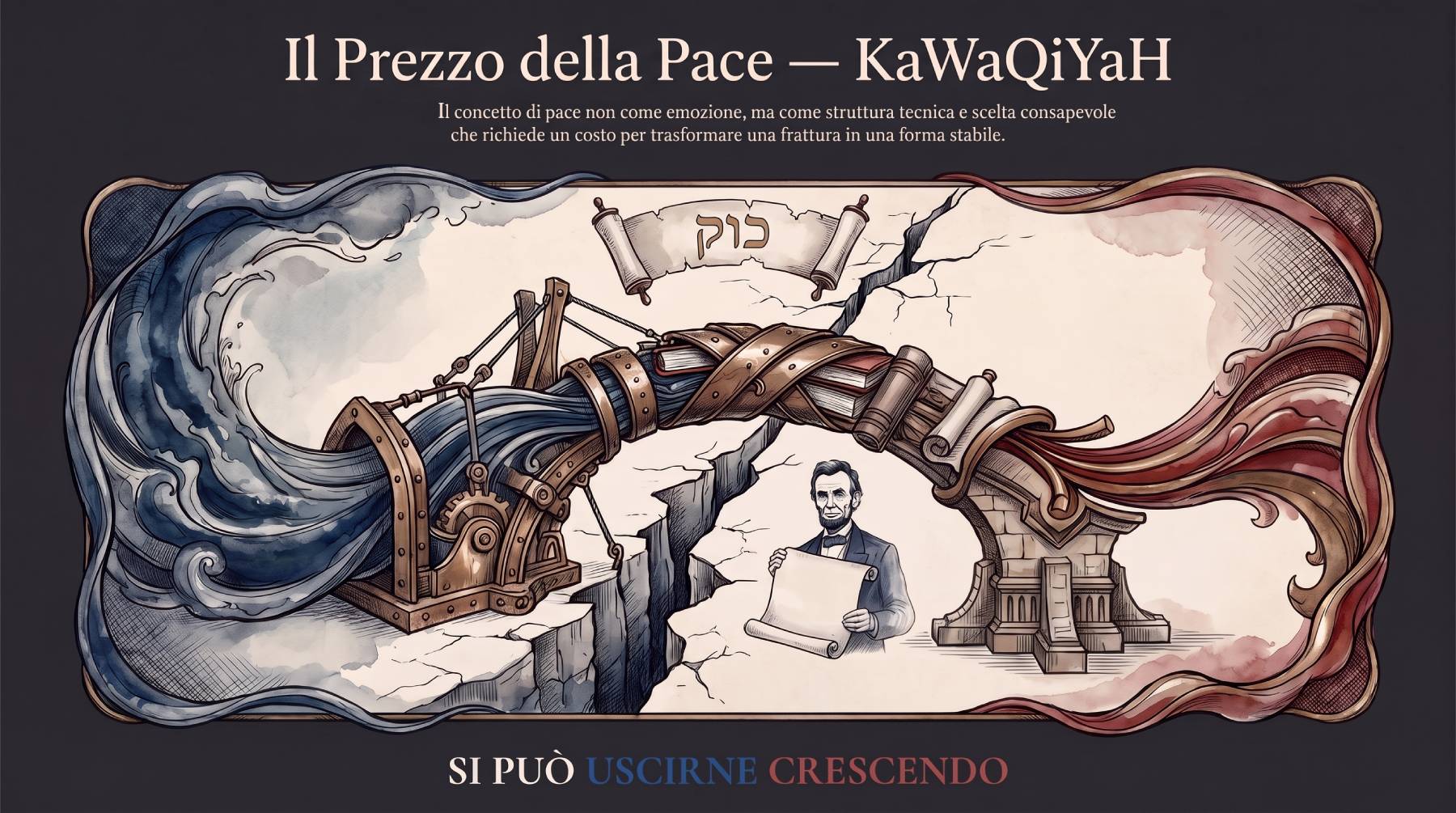 KaWaQiYaH — Il prezzo della pace — Illustrazione per il trentacinquesimo genio della tradizione cabalistica
