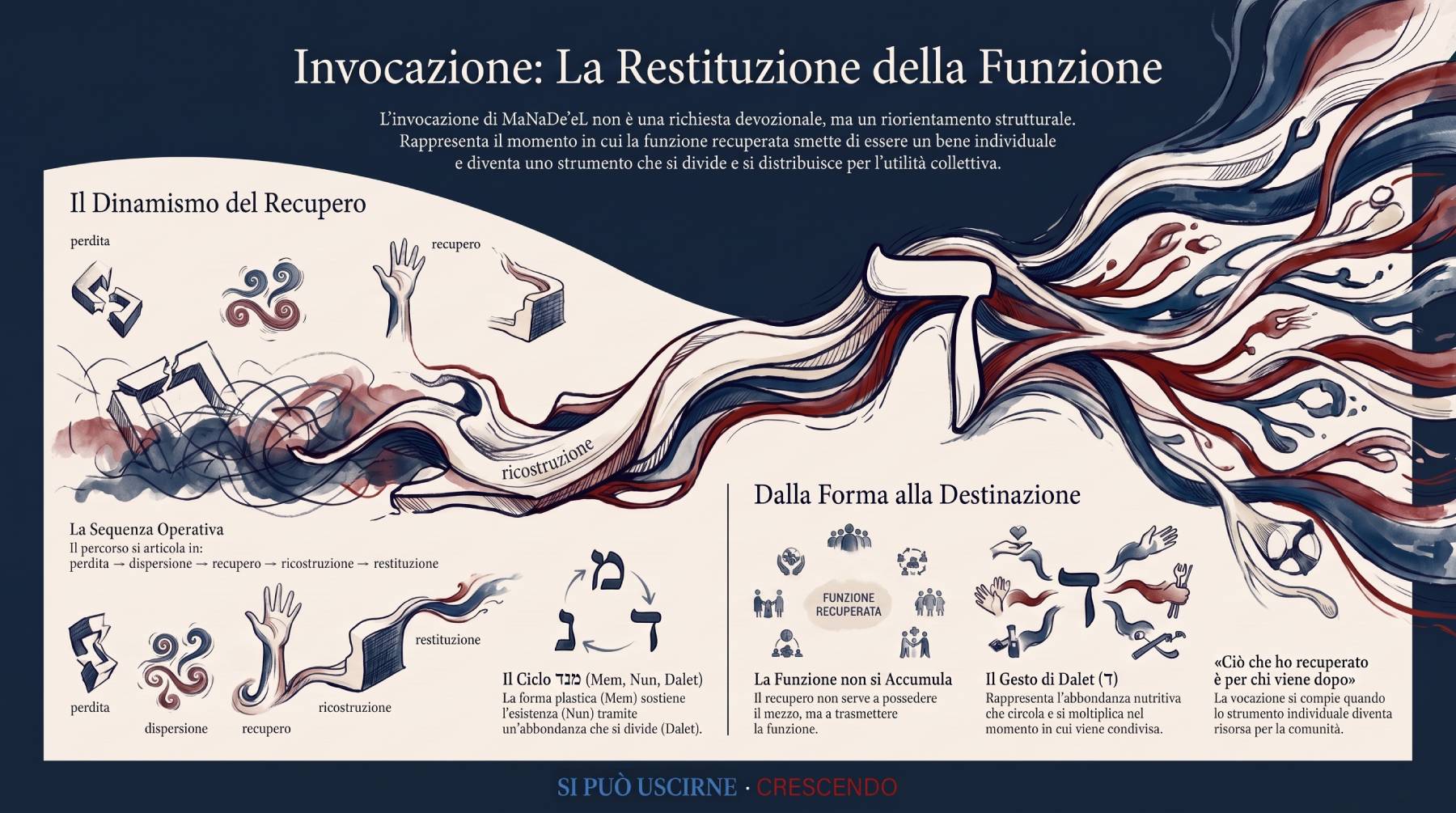 Invocazione — MaNaDeʼeL: riorientamento interiore verso la funzione che sopravvive alla forma.