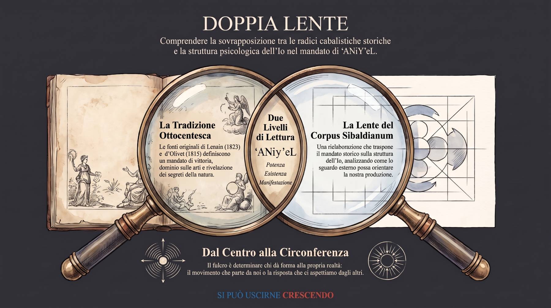 Identikit e Doppia Lente — ʼANiYʼeL: attributo, formula, mandato e sguardo filologico sulle lettere Aleph, Nun, Yod.