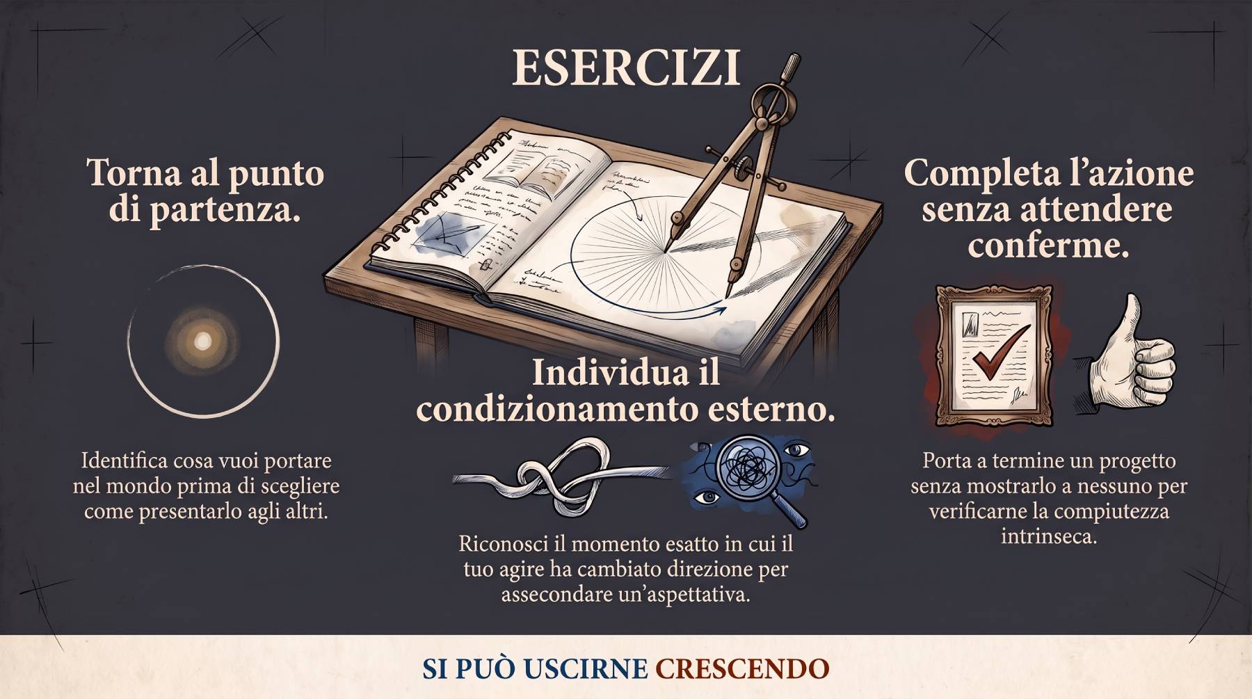Esercizi — ʼANiYʼeL: tre gesti concreti per riconoscere la fonte della manifestazione e distinguerla dalla risposta attesa.