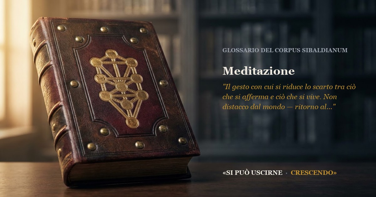 Immagine di copertina — Meditazione («méditation»)